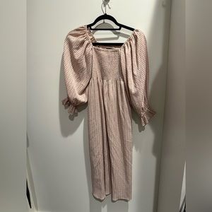 OPT Gingham Smock dress